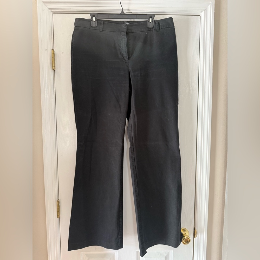 New York & Company Black Flare Chinos